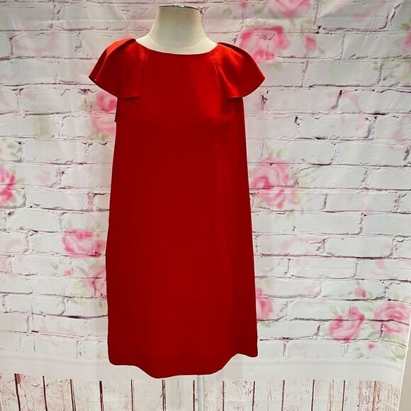 Banana Republic Dresses & Skirts - 🔥5 for$25🔥 Banana Republic Flutter Short Sleeve Red Mini Shift Dress Size 8